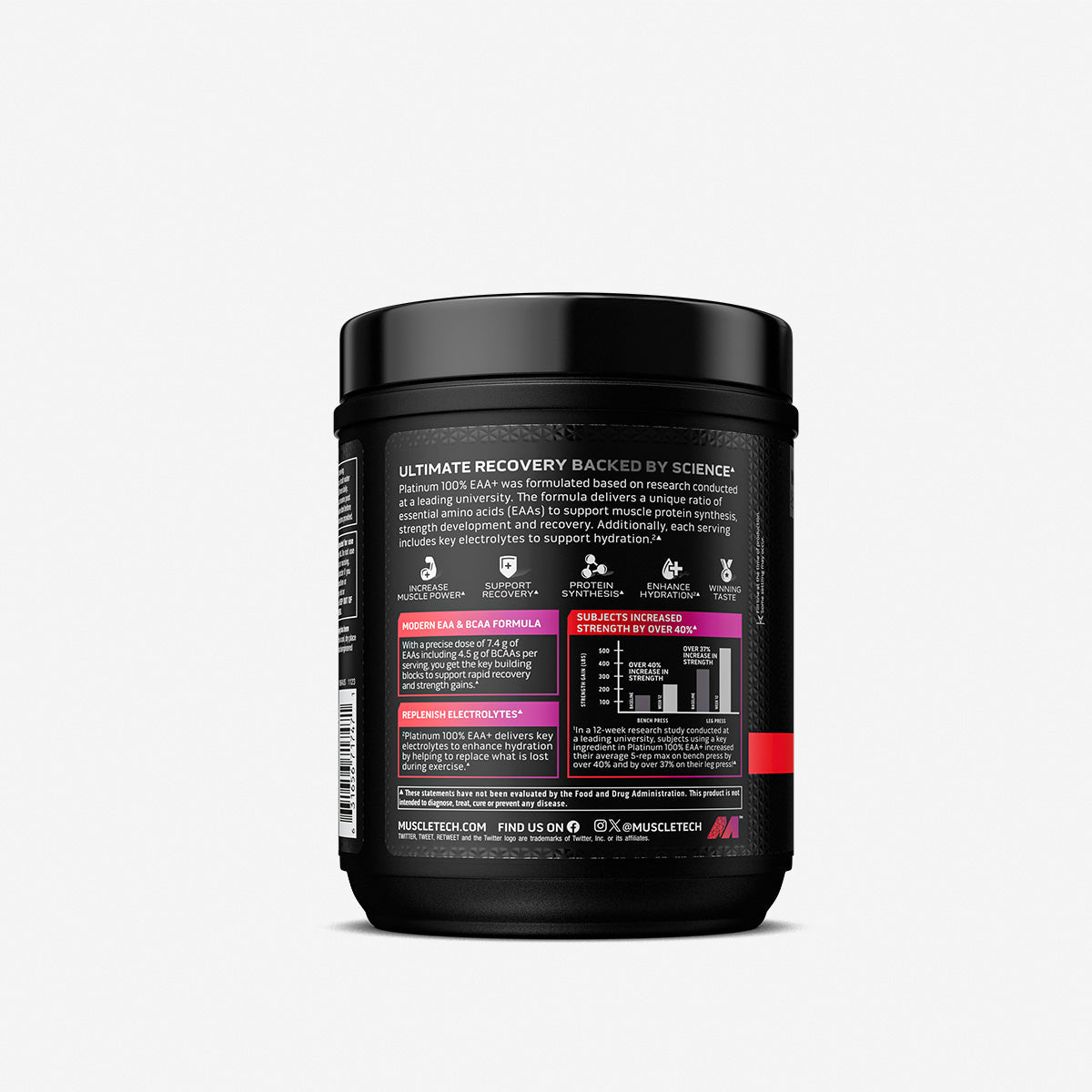MuscleTech Platinum 100% EAA+ 30 dosi – aminoacidi essenziali ed elettroliti
