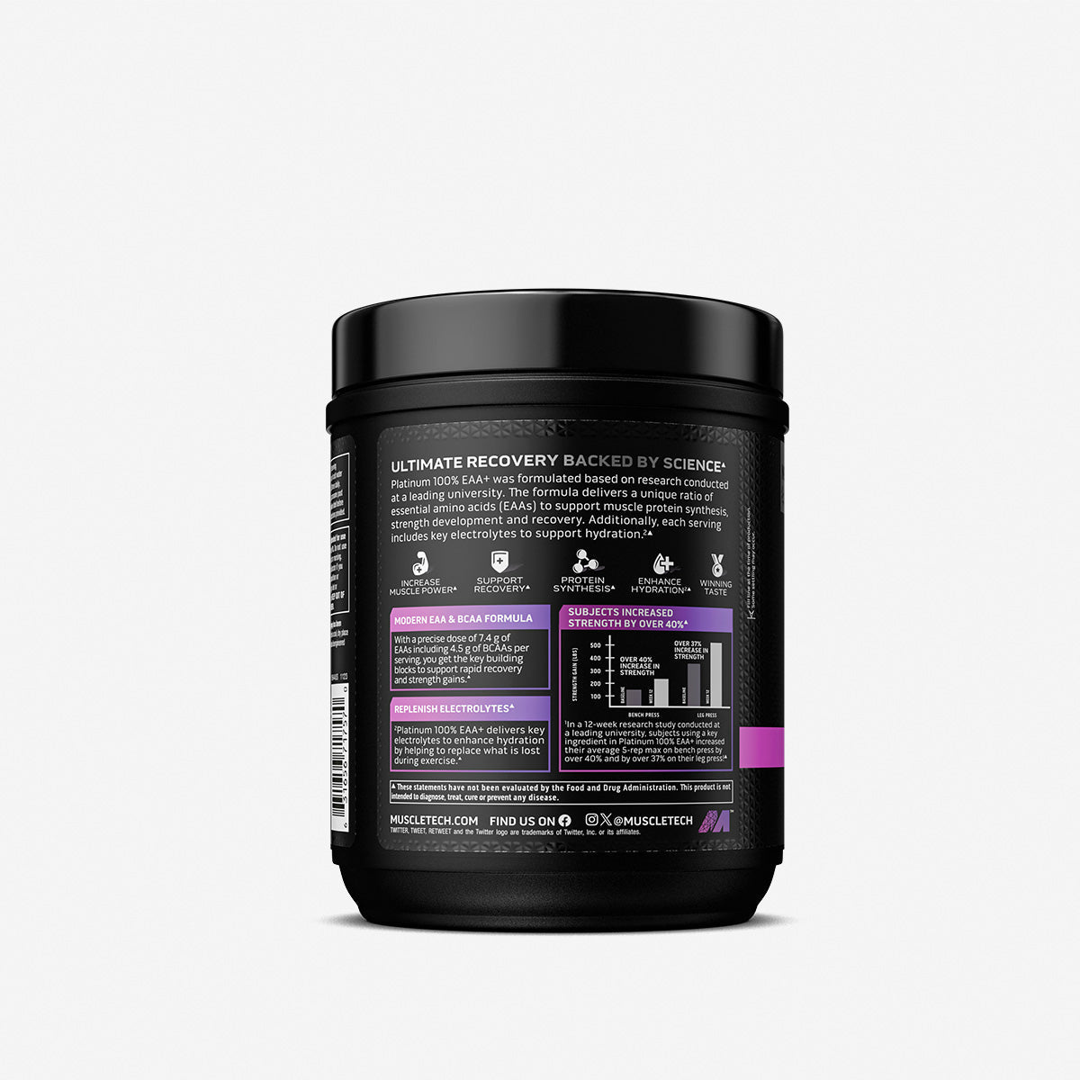 MuscleTech Platinum 100% EAA+ 30 dosi – aminoacidi essenziali ed elettroliti