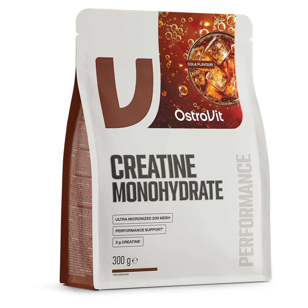 OstroVit Creatine Monohydrate 300 g – creatina monoidrato aromatizzata in polvere