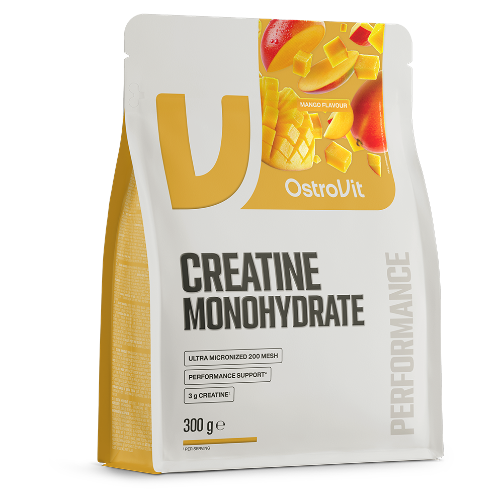 OstroVit Creatine Monohydrate 300 g – creatina monoidrato aromatizzata in polvere