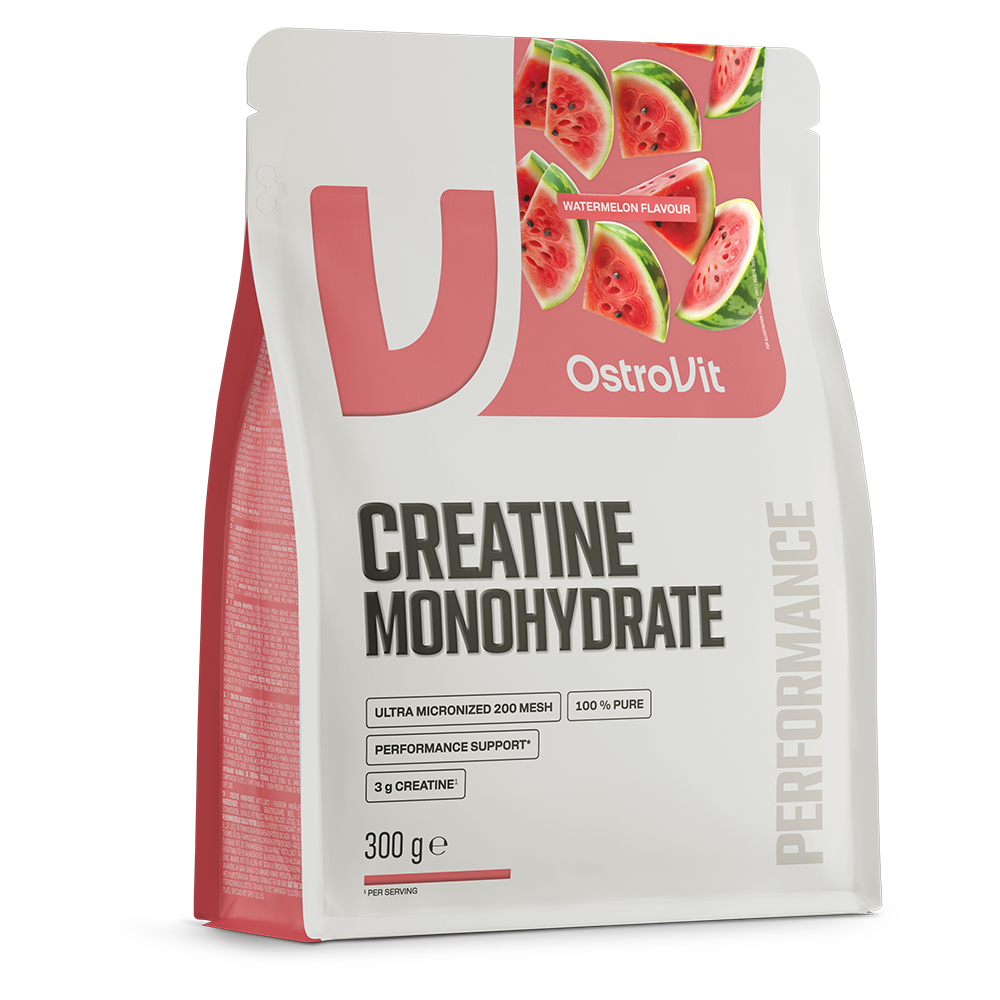 OstroVit Creatine Monohydrate 300 g – creatina monoidrato aromatizzata in polvere