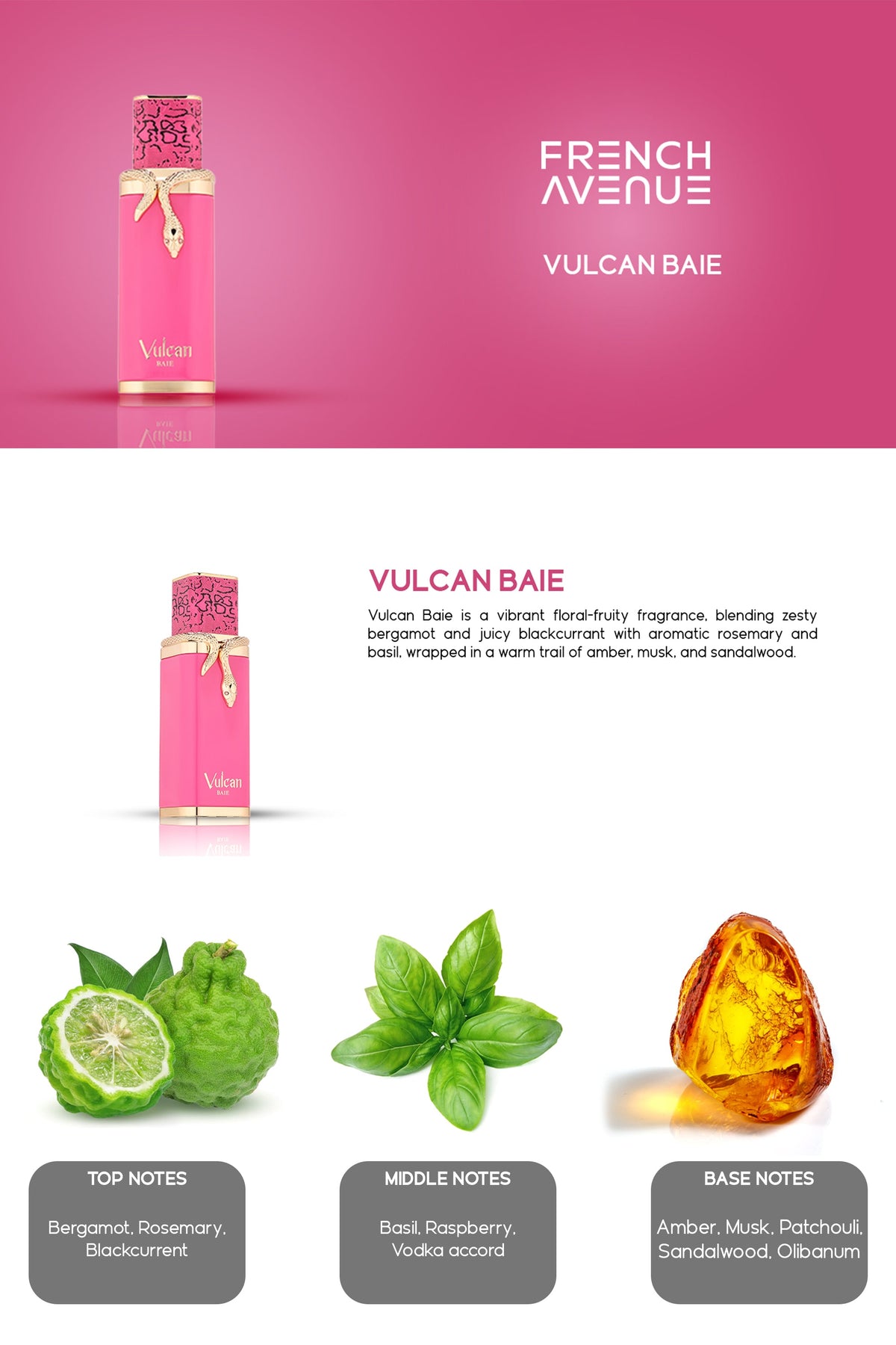 French Avenue Vulcan Baie Extrait de Parfum 100 ml – profumo arabo unisex