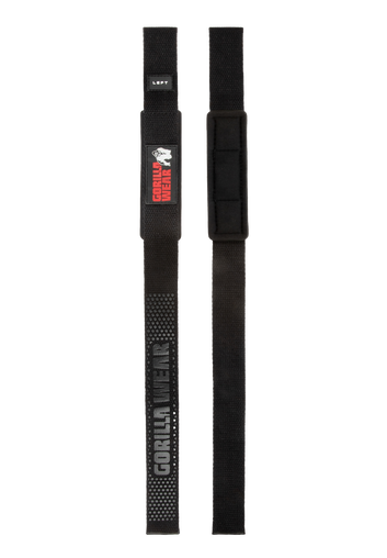 Gorilla Wear Padded Silicone Lifting Straps nero – cinghie da sollevamento imbottite