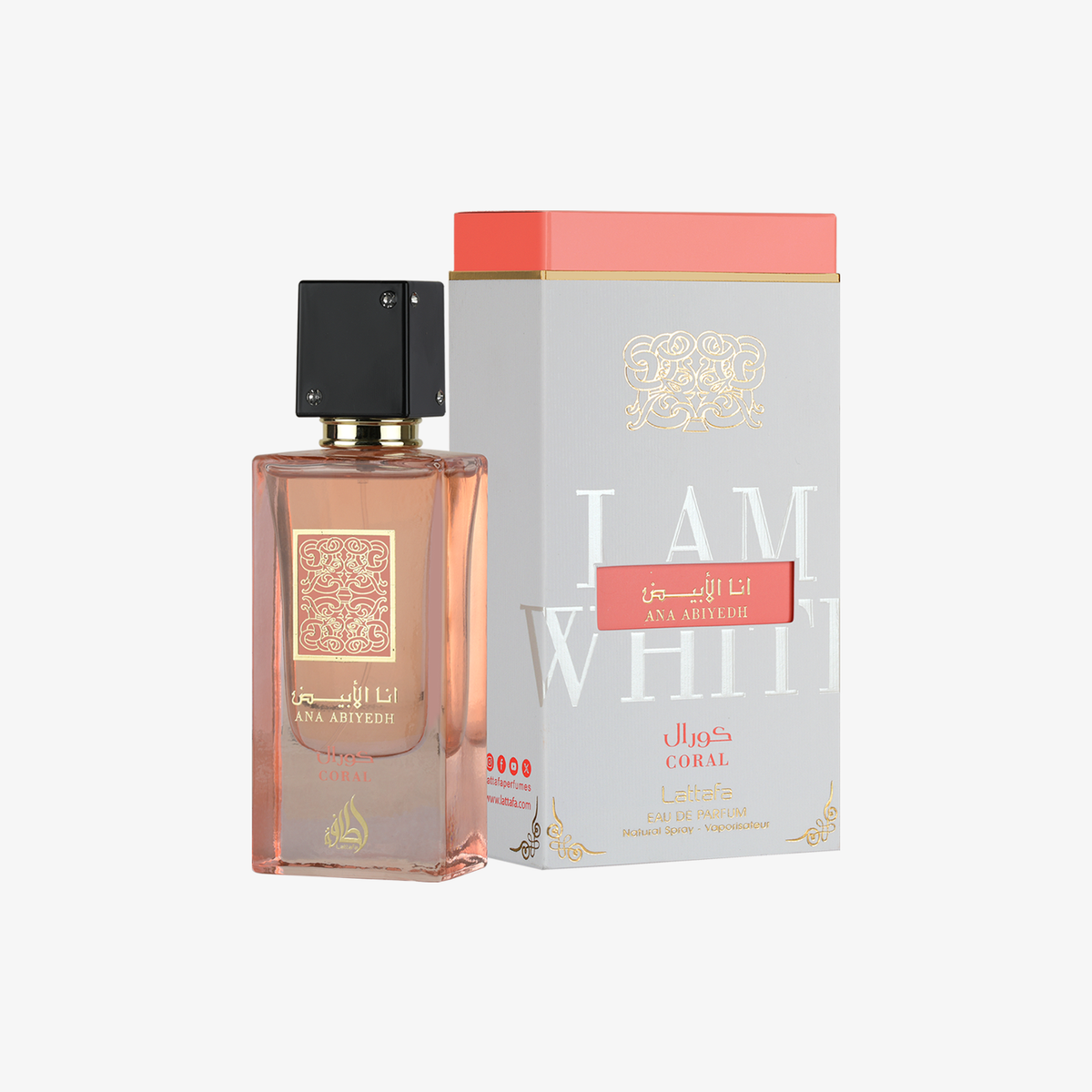 Lattafa Ana Abiyedh Coral Eau de Parfum 60 ml – profumo arabo unisex