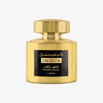 Lattafa Confidential Private Gold Eau de Parfum 100 ml – profumo arabo unisex