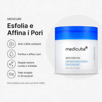 Medicube Zero Pore Pad 2.0 – Pad Esfolianti AHA/BHA – foto 2