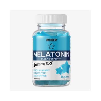 Weider Melatonin Gummies 60 gummies al mirtillo – integratore di melatonina 1 mg