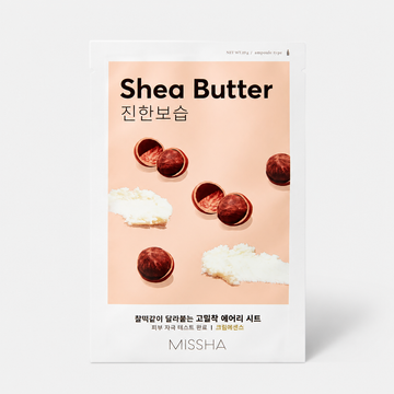 Missha Airy Fit Sheet Mask Shea Butter – Maschera Viso Nutriente 19g