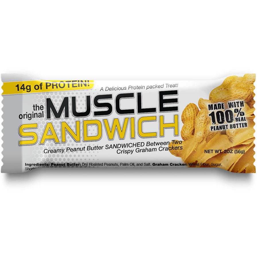 Muscle Sandwich Original – barretta proteica al burro di arachidi e cracker graham