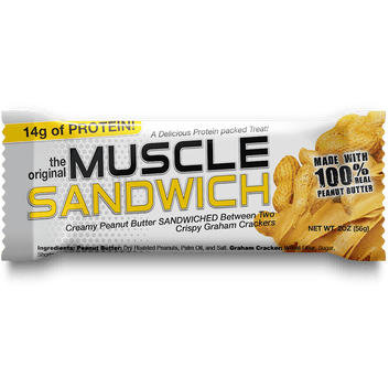 Muscle Sandwich Original – barretta proteica al burro di arachidi e cracker graham