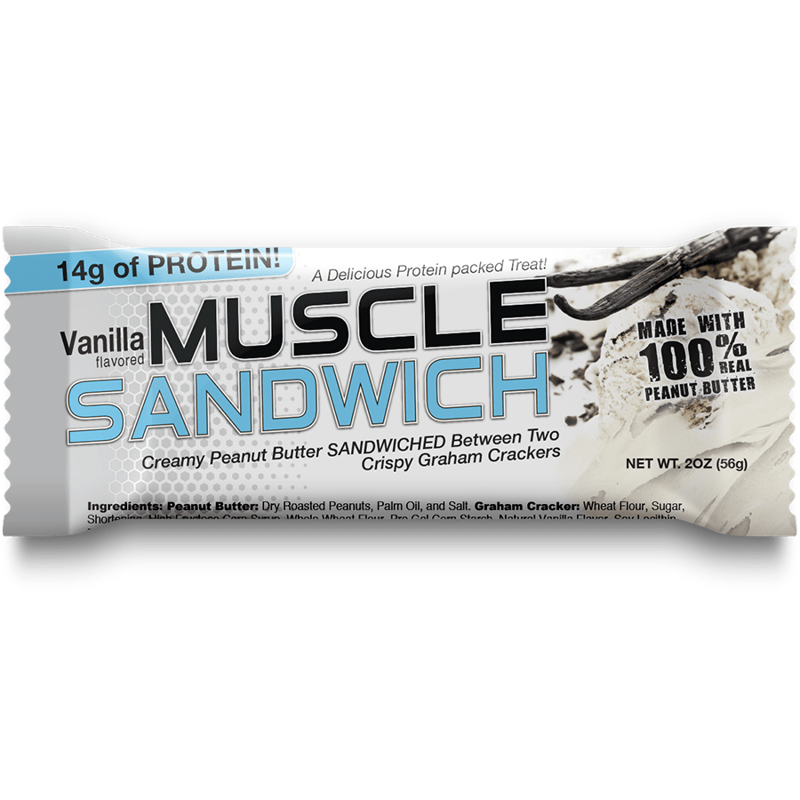 Muscle Sandwich Original – barretta proteica al burro di arachidi e cracker graham