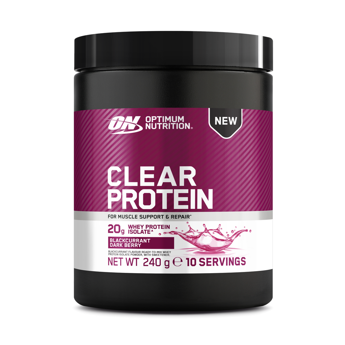 Optimum Nutrition Clear Protein 240 g – proteine isolate del siero in polvere