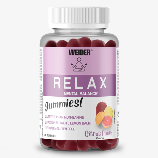 Weider Relax Gummies 40 gummies Citrus Punch – integratore con vitamina B6