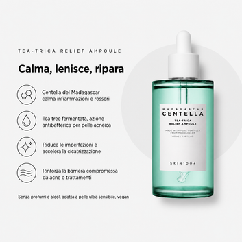 Skin1004 Centella Tea-Trica Ampoule – Siero Lenitivo 100ml