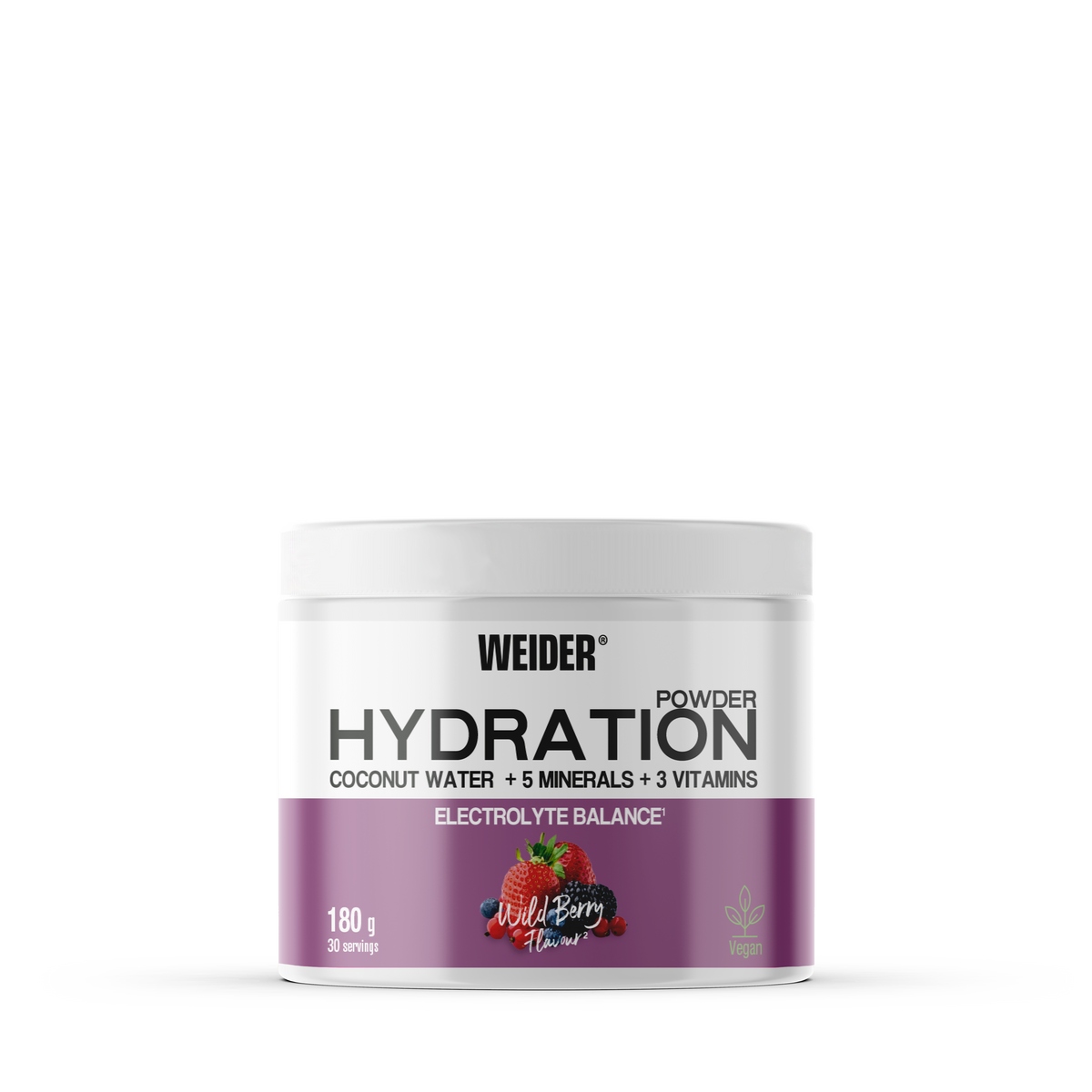 Weider Hydration Powder 180 g frutti di bosco – integratore di elettroliti in polvere