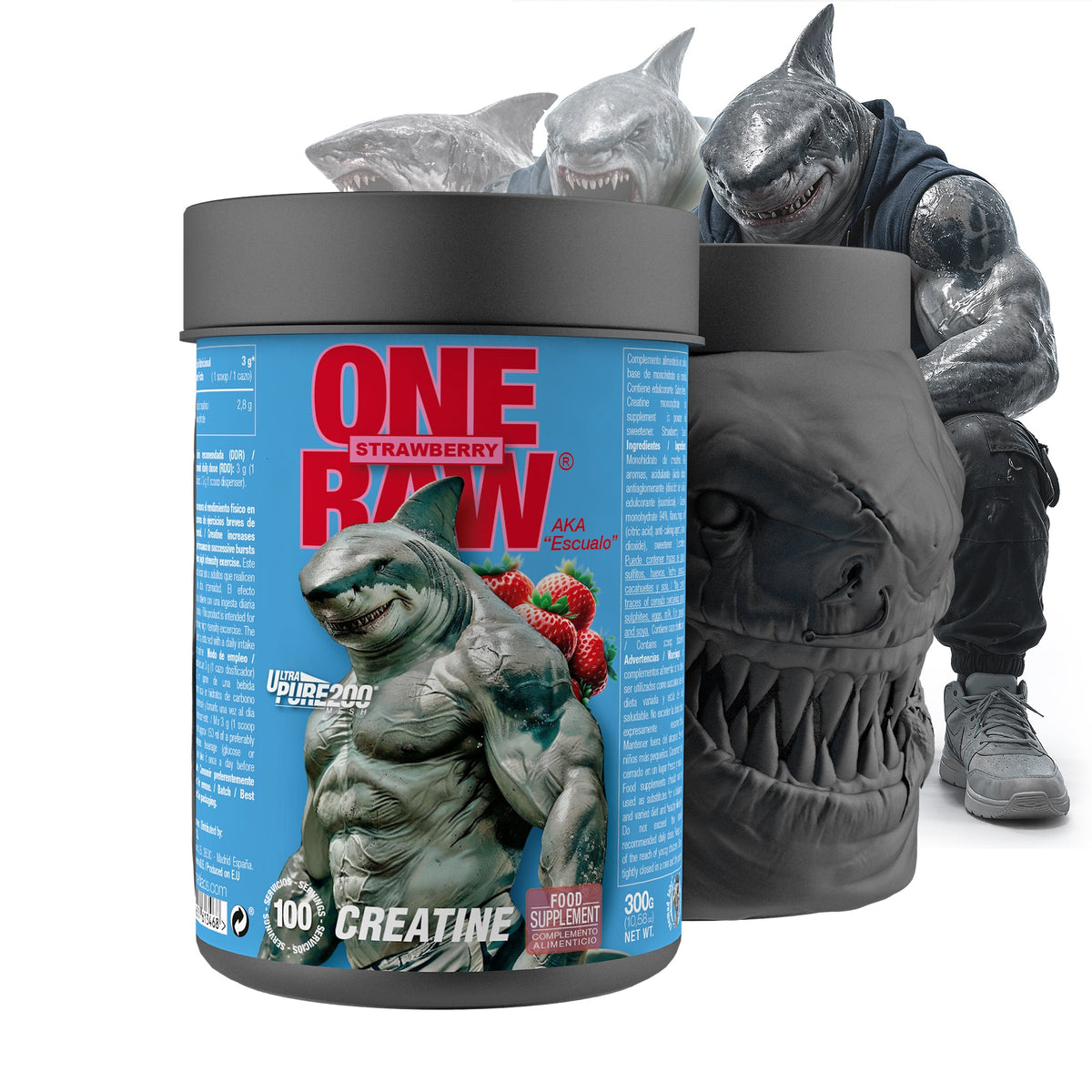 Zoomad Labs One Raw Creatine 300 g – creatina monoidrato micronizzata